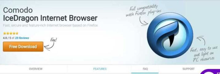 Download Comodo IceDragon Download Comodo IceDragon Free Internet Browser