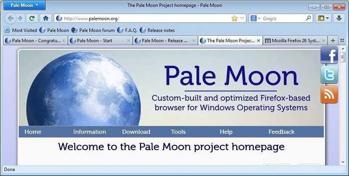 Download Pale Moon Browser Download Pale Moon Browser Free for Windows and Linux