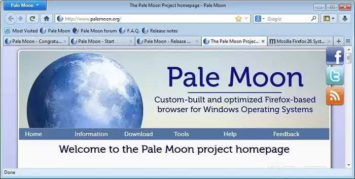 Download Pale Moon Browser Free for Windows and Linux