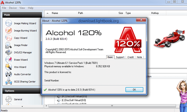 Download Alcohol 120% Free 2025 Burn CD and DVD