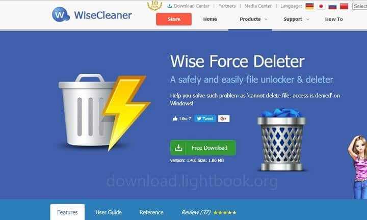 Wise Force Deleter – Remove Any Files From PC Free