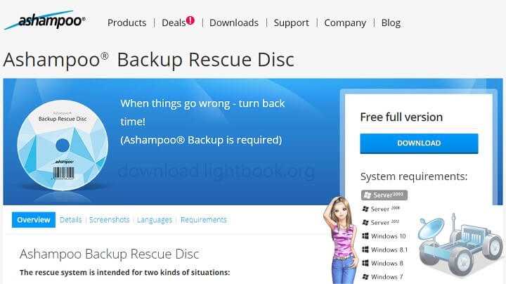 Download Ashampoo Backup Rescue Disc 2025 for Windows