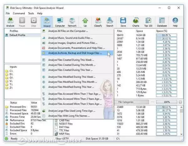 Download Disk Savvy - Analyze Hard Disk and Share Networks for PC