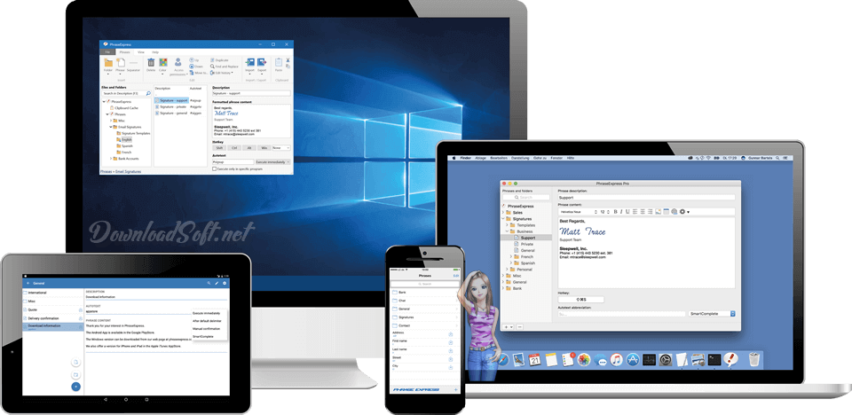 Download PhraseExpress Free for Windows 10/11, Mac and iOS