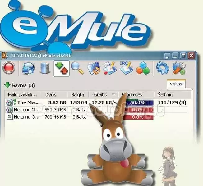 Download eMule Free Share Multimedia Files and Documents