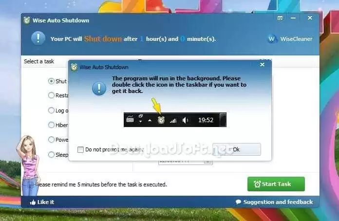 Download Wise Auto Shutdown Free PC Log Off / Sleep Tool