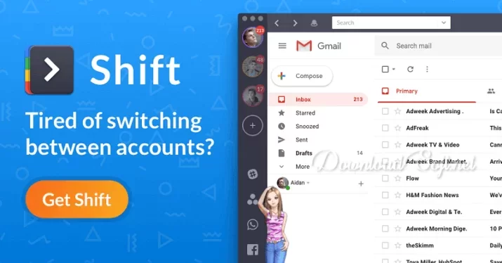 Shift Download - Manage Email, Calendar and Apps Accounts