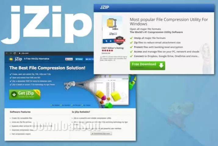 Download JZip Free Latest Version for Windows 32/64-bit