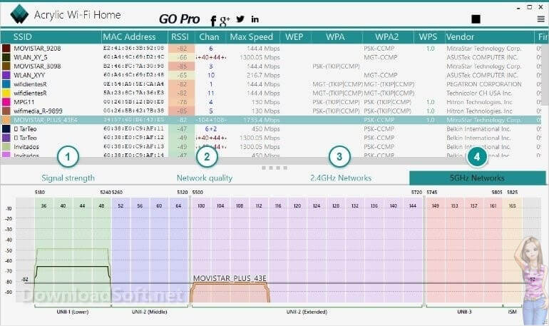 Download Acrylic Wi-Fi Home Latest Free for Windows