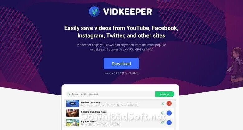 VidKeeper Free Download for Windows PC 32/64-bit